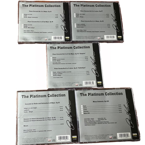 5 CD SET Vintage Beethoven Piano and Violin Concertos Delta Music - Picture 4 of 5